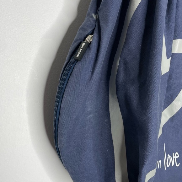 Peace Love World Blue & White “I am Peace” “I am love” peace sign shoulder bag - Picture 16 of 16